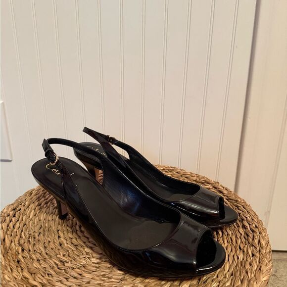 Cole Haan Nike Air Black Slingback Heels - 8.5 - Great Condition - Picture 4 of 9